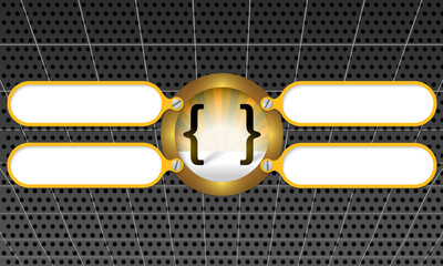 four frame for any text with square brackets