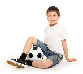 boy with soccer ball