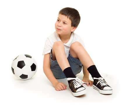boy with soccer ball