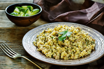 bulgur with meat