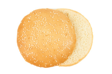 One hamburger bun