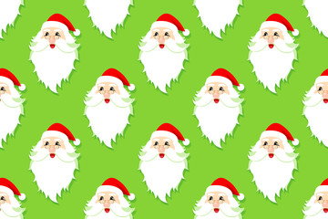 Santa claus seamless pattern