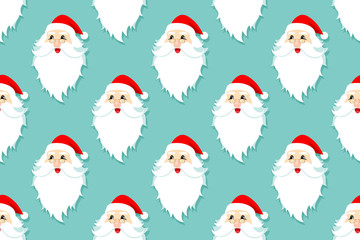 Santa claus seamless pattern