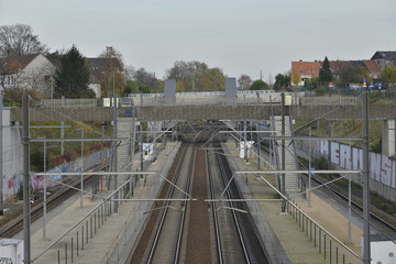 La gare de Haren sud en région Bruxelloise