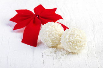 Coconut snowball truffles