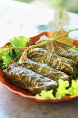 Dolma grape leaves