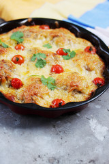 casserole with tomatoes