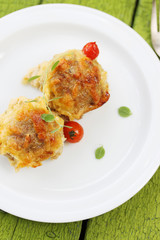 meatballs on a plate
