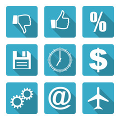 flat icons set
