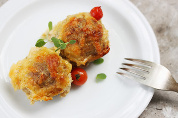 meatballs,top view