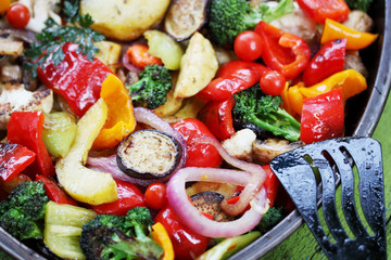 vegetable stew, close-up