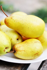Ripe, juicy pears