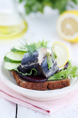 herring with vegetables