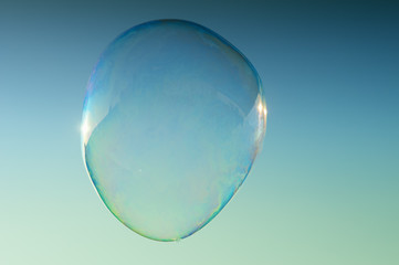 A big soap bubble