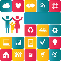 Social network icons