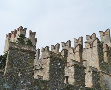 The Scaliger Castle in Sirmione in Italy