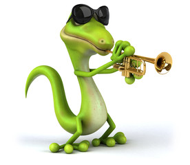 Naklejka premium Fun lizard