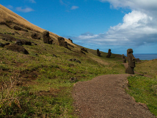 Path Through Scattered Moai