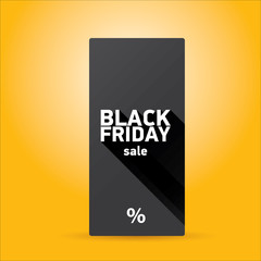 Naklejka na ściany i meble Black Friday sales tag. vector illustration