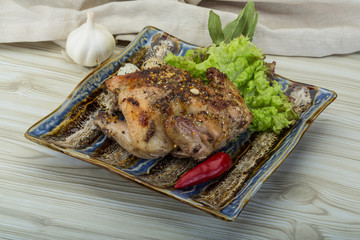 Quail grilled