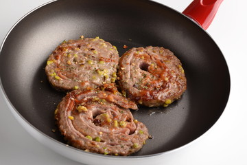 girelle di macinato Con prosciutto,formaggio e pistaccho