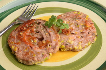 girelle di macinato Con prosciutto,formaggio e pistaccho