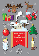 Christmas set elements