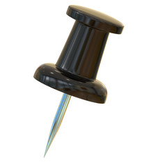 Black  push pin