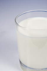 Glass of milk isolated