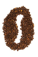 Coffee Beans Isolated On White