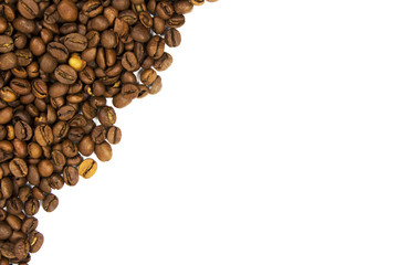 Coffee Beans Isolated On White