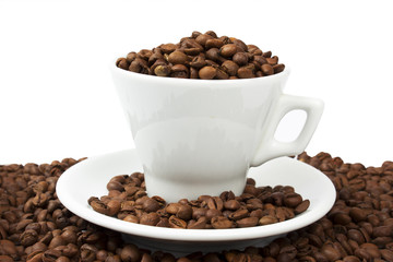 Coffee Beans Isolated On White