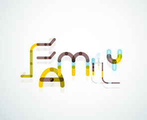 Family word concept