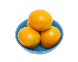 Orange fruit isolated on white background.