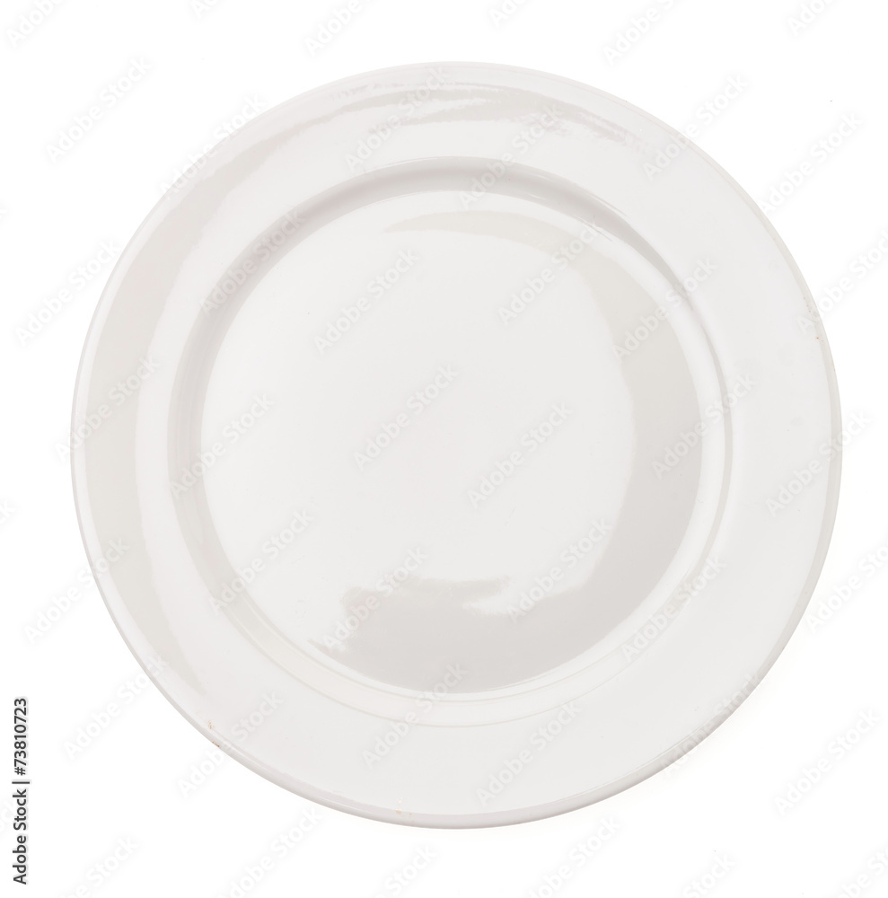 Poster empty white plate