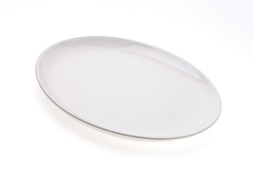 Empty white plate