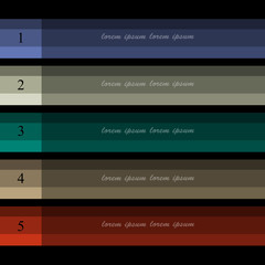 Paper banners template for infographics, business design,step pr