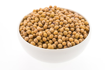 Soybean isolated on white background