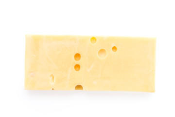 Cheese isolated on white