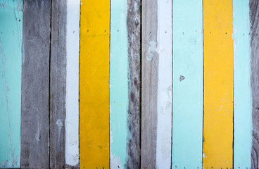 Multi colored wooden fence background