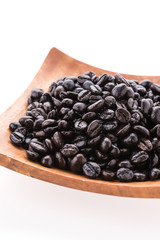 Coffee beans isolated on white background