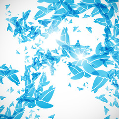 abstract background: turtle