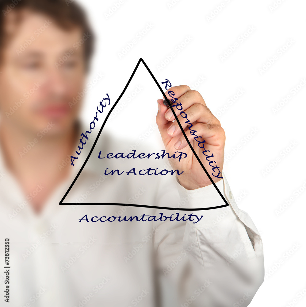 Canvas Prints diagram of leadership