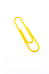 Obraz premium Paper clip isolated on white background