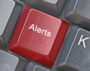 Keyboard with hot key for alerts