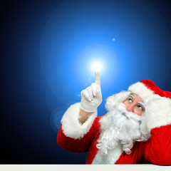 Weihnachtsmann mit Licht