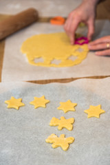 Cooking christmas cookies