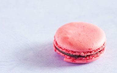 Macaron on soft background