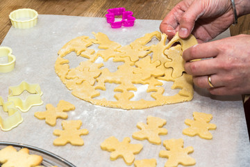 Cooking christmas cookies