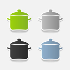 realistic design element: saucepan